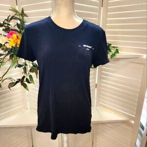 MAIN LABEL BLACK GREEN TEE SIZE XS (OVERSIZED SEE MEASUREMENTS)